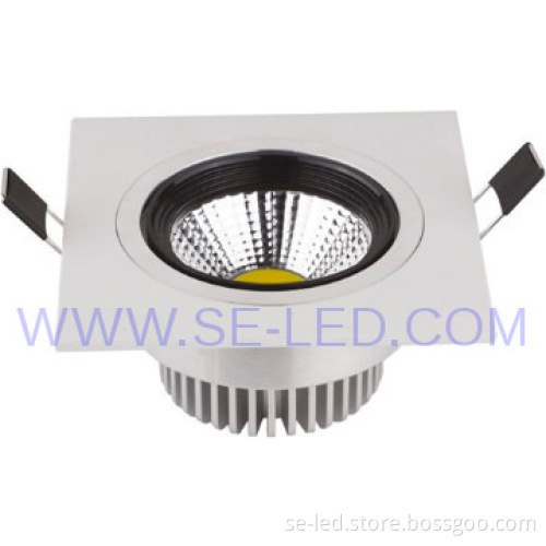 CE ROHS interior Blanco Cálido rectangular 10W LED Downlight